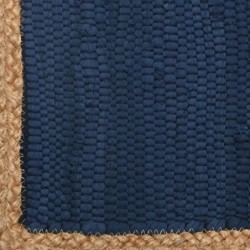 ORIGEN Home Decor Alfombra Alfombras | Alfombra de Entrada Azul Rectangular - 1x80x50cm