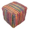 ORIGEN Home Decor Puff chindi Mueble Auxiliar | Puff Multicolor - 45x45x45cm