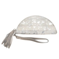 ORIGEN Home Decor Bolso neceser Bolsos Y Sombreros | Bolso asa corta Blanco - 11x24x2cm