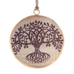 ORIGEN Home Decor Colgante arbol vida 4 U Colgantes | Colgante Multicolor - 8x8x1cm