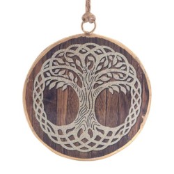 ORIGEN Home Decor Colgante arbol vida 4 U Colgantes | Colgante Multicolor - 8x8x1cm