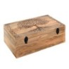 ORIGEN Home Decor Baúl Árbol Vida Cajas Y Joyeros | Caja Marrón - 27x66x40cm