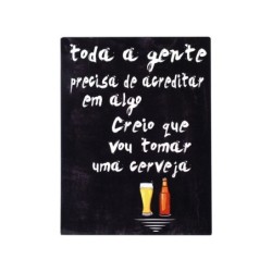 By SIGRIS Placa Pared 25X33Cm Adorno Pared Placas Metal Colección Vino Y Cerveza Signes Grimalt Decor And Go