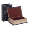 ORIGEN Home Decor Cajas Libro Set 2 Unidades Cajas Libro | Cajas de libro Negro Rectangular - 17x11x5cm