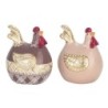 ORIGEN Home Decor Figura Gallina 2 U Animales | Figura de Gallina Multicolor - 10x9x7cm