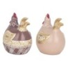 ORIGEN Home Decor Figura Gallina 2 U Animales | Figura de Gallina Multicolor - 10x9x7cm