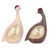 ORIGEN Home Decor Figura Gallina 2 U Animales | Figura de Gallina Multicolor - 23x14x10cm