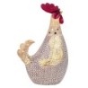 ORIGEN Home Decor Figura Gallina Animales | Figura de Gallina Beige - 27x17x10cm