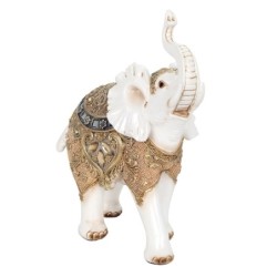 ORIGEN Home Decor Figura Elefante Africanas Y Elefantes | Figura de Elefante Blanco - 26x22x10cm