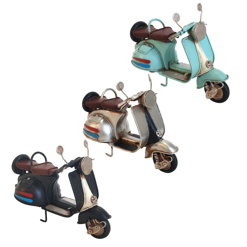 ORIGEN Home Decor Figura Scooter Vespa 3 U Vehiculos | Modelismo Vehículos Terrestres Multicolor - 12x17x8cm