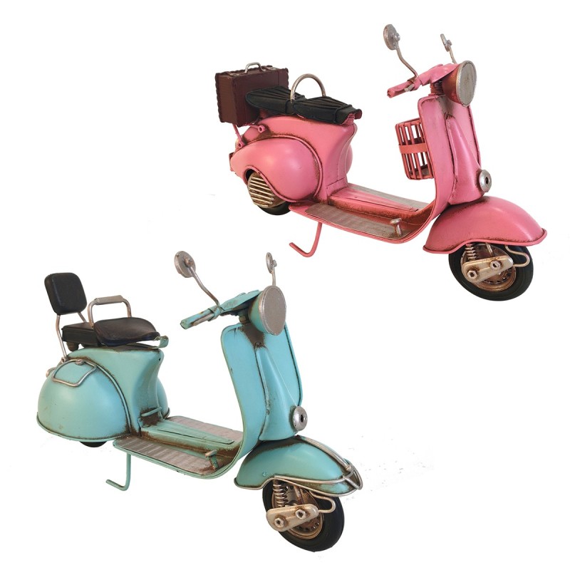 ORIGEN Home Decor Figura Scooter Vespa 2 U Vehiculos | Modelismo Vehículos Terrestres Multicolor - 17x26x11cm