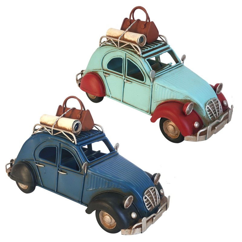 ORIGEN Home Decor Figura Coche 2 U Vehiculos | Modelismo Vehículos Terrestres Azul - 16x26x11cm