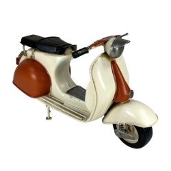 ORIGEN Home Decor Figura Scooter Vespa 2 U Vehiculos | Modelismo Vehículos Terrestres Blanco - 16x28x11cm