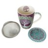 ORIGEN Home Decor Taza arbol vida 4 Uni. Mugs Y Vasos | Taza Multicolor - 12x12x10cm