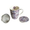 ORIGEN Home Decor Taza estampado 4 Uni. Mugs Y Vasos | Taza Lila - 12x12x10cm