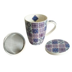 ORIGEN Home Decor Taza estampado 4 Uni. Mugs Y Vasos | Taza Lila - 12x12x10cm