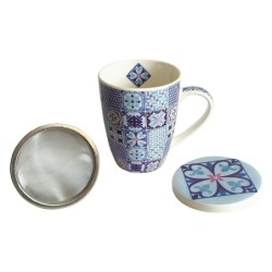 ORIGEN Home Decor Taza estampado 4 Uni. Mugs Y Vasos | Taza Lila - 12x12x10cm