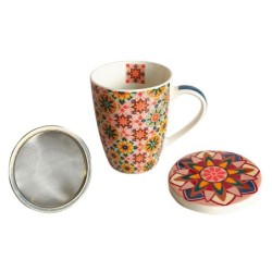 ORIGEN Home Decor Taza estampado 4 Uni. Mugs Y Vasos | Taza Naranja - 12x12x10cm