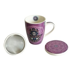 ORIGEN Home Decor Taza mano de fatima Mugs Y Vasos | Taza Multicolor - 12x12x10cm