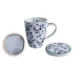 ORIGEN Home Decor Taza estampado Mugs Y Vasos | Taza Lila - 12x12x10cm