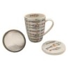 ORIGEN Home Decor Taza pez 4 Uni. Mugs Y Vasos | Taza Multicolor - 12x12x10cm