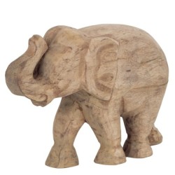 ORIGEN Home Decor - Figura Elefante  Figuras | Africanas Y Elefantes Marrón - 20x8x29 cm