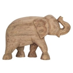 ORIGEN Home Decor - Figura Elefante  Figuras | Africanas Y Elefantes Marrón - 20x8x29 cm