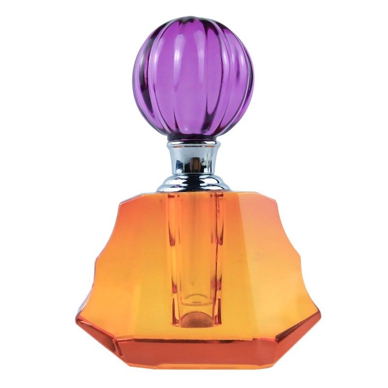 ORIGEN Home Decor Botella perfume Miniaturas | Botella Naranja - 12x9x5cm