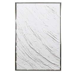 ORIGEN Home Decor Cuadro Abstracto Cuadros | Cuadro Blanco Rectangular - 90x60x4cm