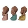 Signes Grimalt By Sigris - Figuras Decorativas | Budas Decorativos - Figuras de Budas, Pack de 3 - 10x5x5 cm