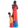 ORIGEN Home Decor Figura africana Africanas Y Elefantes | Figura de Africana Rojo - 26x10x7cm