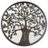 ORIGEN Home Decor Adorno Árbol Vida espejo Apliques Metal | Aplique Metal Marrón Redondo - 60x60x2cm