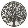 ORIGEN Home Decor Adorno Árbol Vida espejo Apliques Metal | Aplique Metal Marrón Redondo - 50x50x2cm