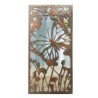 ORIGEN Home Decor Adorno pared mariposa espejo Apliques Metal | Aplique Metal Marrón Rectangular - 100x50x2cm