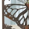 ORIGEN Home Decor Adorno pared mariposa espejo Apliques Metal | Aplique Metal Marrón Rectangular - 100x50x2cm