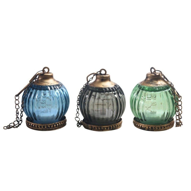 ORIGEN Home Decor Portavelas colgante 3 U Jarrones Y Portavelas | Portavelas Multicolor - 8x7x7cm
