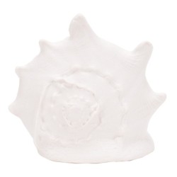 ORIGEN Home Decor Figura Concha decoracion Jarrones Y Portavelas | Figura Marinera Blanco - 13x17x15cm