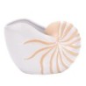 ORIGEN Home Decor Figura Concha decoracion Jarrones Y Portavelas | Figura Marinera Blanco - 16x23x12cm