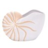 ORIGEN Home Decor Figura Concha decoracion Jarrones Y Portavelas | Figura Marinera Blanco - 16x23x12cm