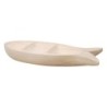 ORIGEN Home Decor Cuenco forma de pez Bandejas | Cuenco Bol Beige - 6x45x18cm