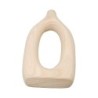 ORIGEN Home Decor Jarrón Jarrones Y Portavelas | Jarrón Beige - 35x18x6cm