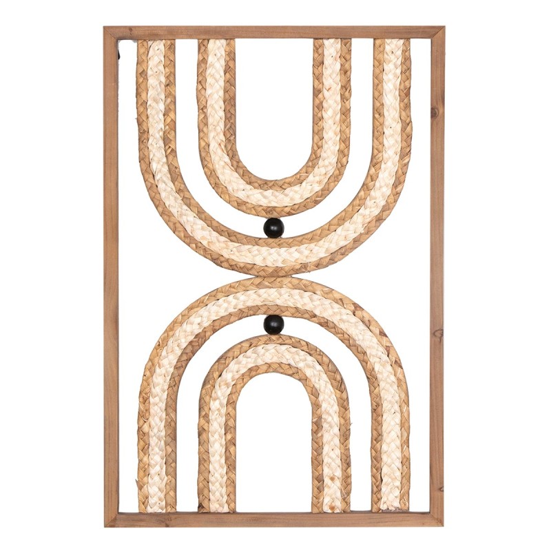 ORIGEN Home Decor Cuado Pared Placas De Madera | Placa de Madera Marrón - 60x40x3cm