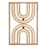 ORIGEN Home Decor Cuado Pared Placas De Madera | Placa de Madera Marrón - 60x40x3cm