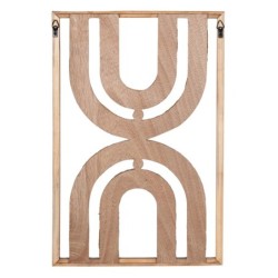 ORIGEN Home Decor Cuado Pared Placas De Madera | Placa de Madera Marrón - 60x40x3cm