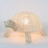 ORIGEN Home Decor Lámpara tortuga Lamparas | Lámpara de Sobremesa Beige - 18x36x23cm