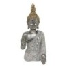 ORIGEN Home Decor Figura Buda Budas | Figura de Buda Plateado - 28x13x10cm