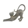 ORIGEN Home Decor Figura Gato Animales | Figura de Gato Plateado - 24x30x7cm