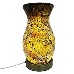 ORIGEN Home Decor Lámpara mosaico Lamparas | Lámpara de Sobremesa Amarillo - 22x12x12cm