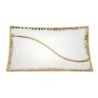 ORIGEN Home Decor Plato Jarrones Y Portavelas | Plato Blanco Rectangular - 5x30x17cm