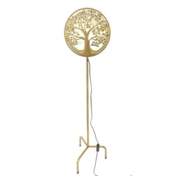 ORIGEN Home Decor Lámpara árbol de vida Lamparas | Lámpara de Pie Dorado - 130x30x12cm